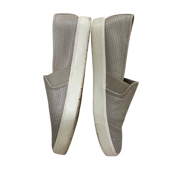 Vince Blair Perforated Leather Slip-On Sneakers Gray Women’s Size 8 (EU 38) - Picture 6 of 9